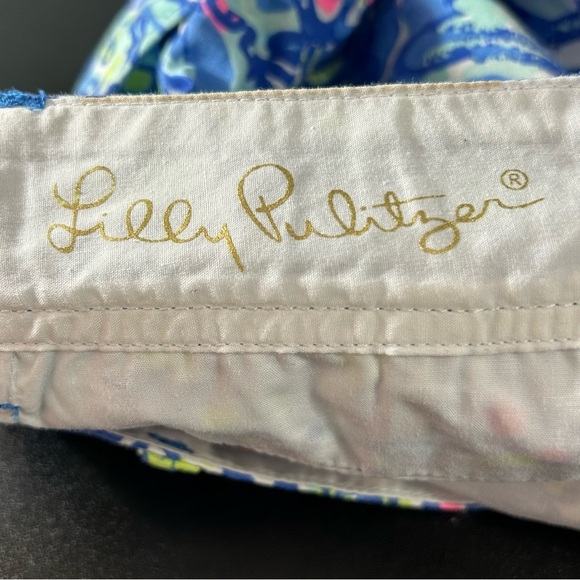 Lilly Pulitzer Shorts The Walsh Women's Blue Yellow Pink Size 0 - Picture 2 of 8
